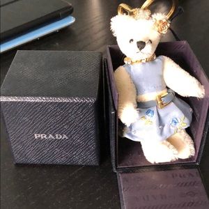 Brand New Prada Teddy Bear Keychain